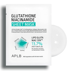 APLB Glutathione Niacinamide Sheet Mask - luut