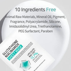 APLB Glutathione Niacinamide Sheet Mask - luut