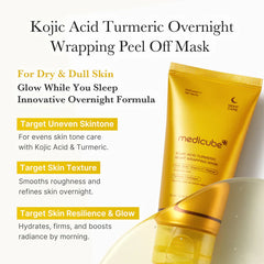 Medicube Kojic Acid Turmeric Overnight Wrapping Mask 75ml - luut