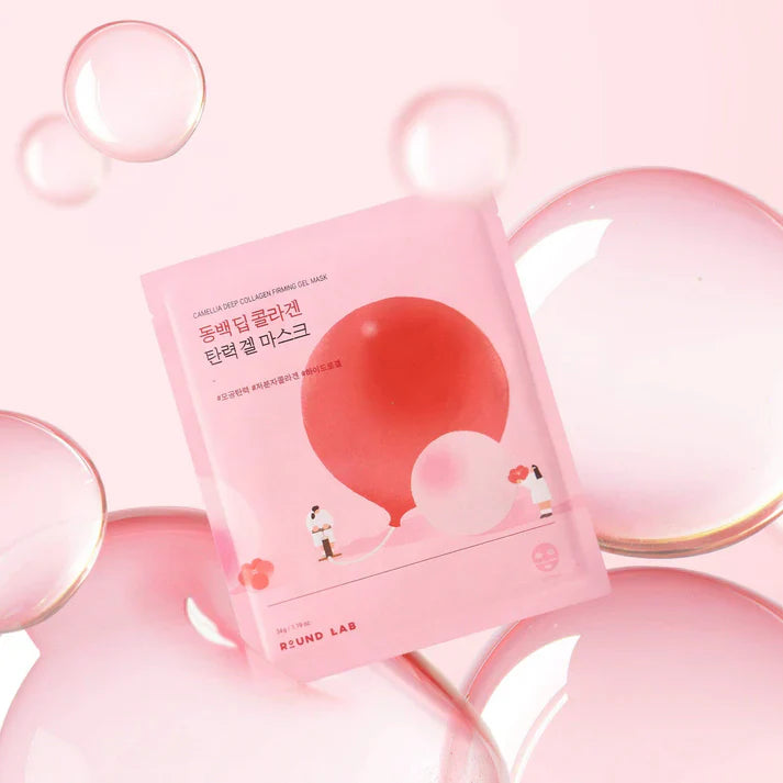 Round Lab Camellia Deep Collagen Firming Gel Mask (4ea) - luut