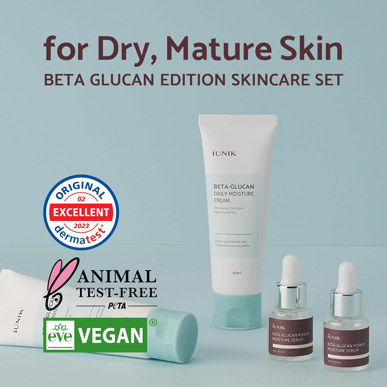 IUNIK Beta Glucan Edition Skin Care Set - luut