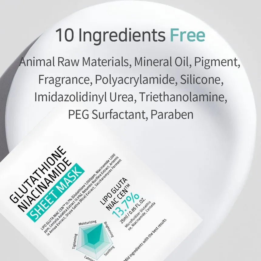 APLB Glutathione Niacinamide Sheet Mask - luut