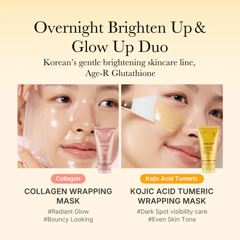 Medicube Kojic Acid Turmeric Overnight Wrapping Mask 75ml - luut