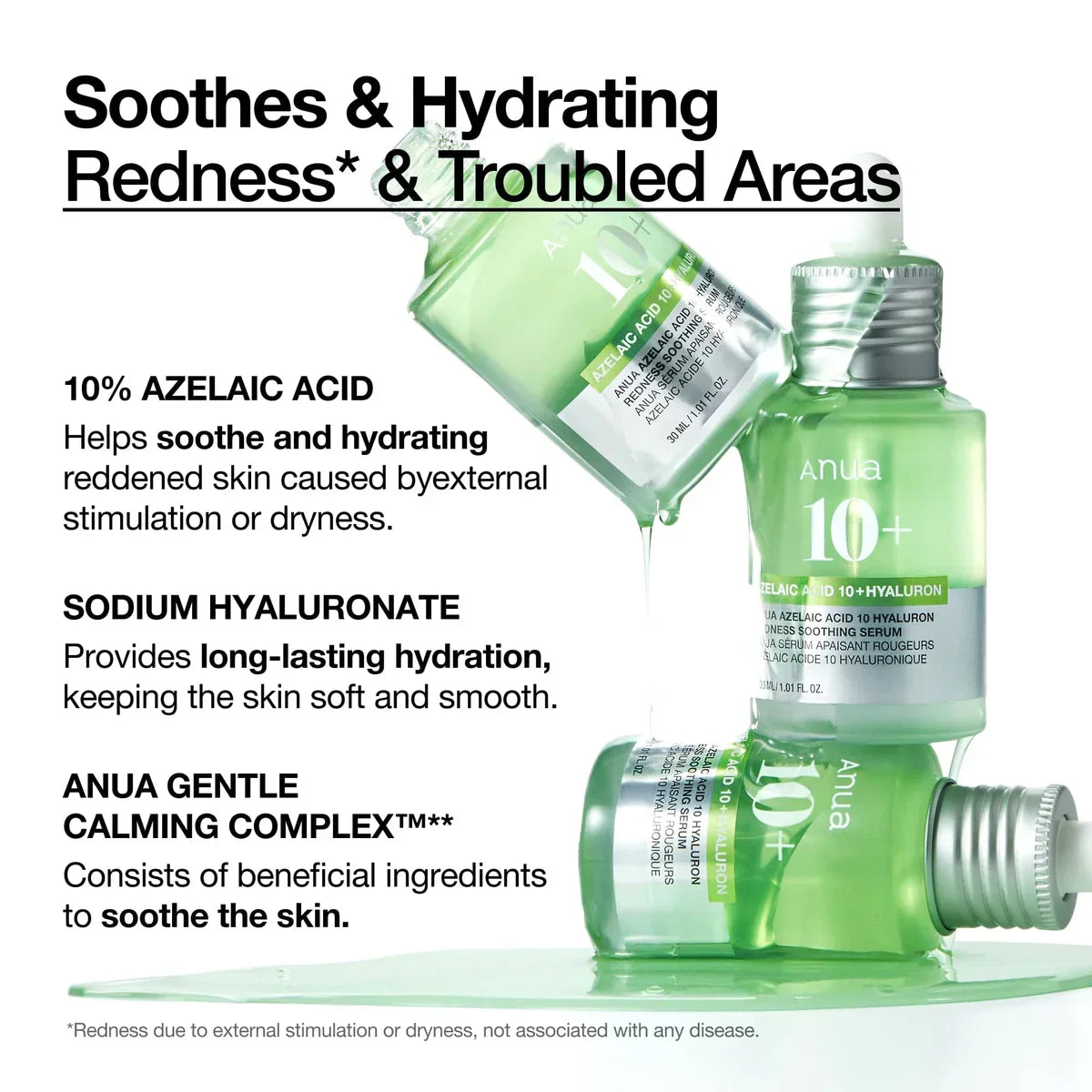 ANUA Azelaic Acid 10 Hyaluron Redness Soothing Serum - luut