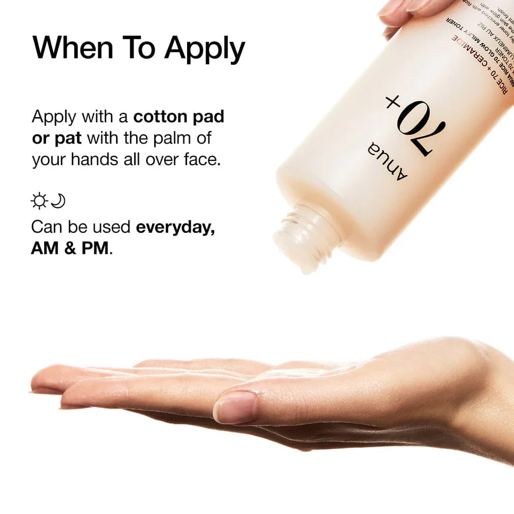 ANUA Rice 70 Glow Milky Toner - luut