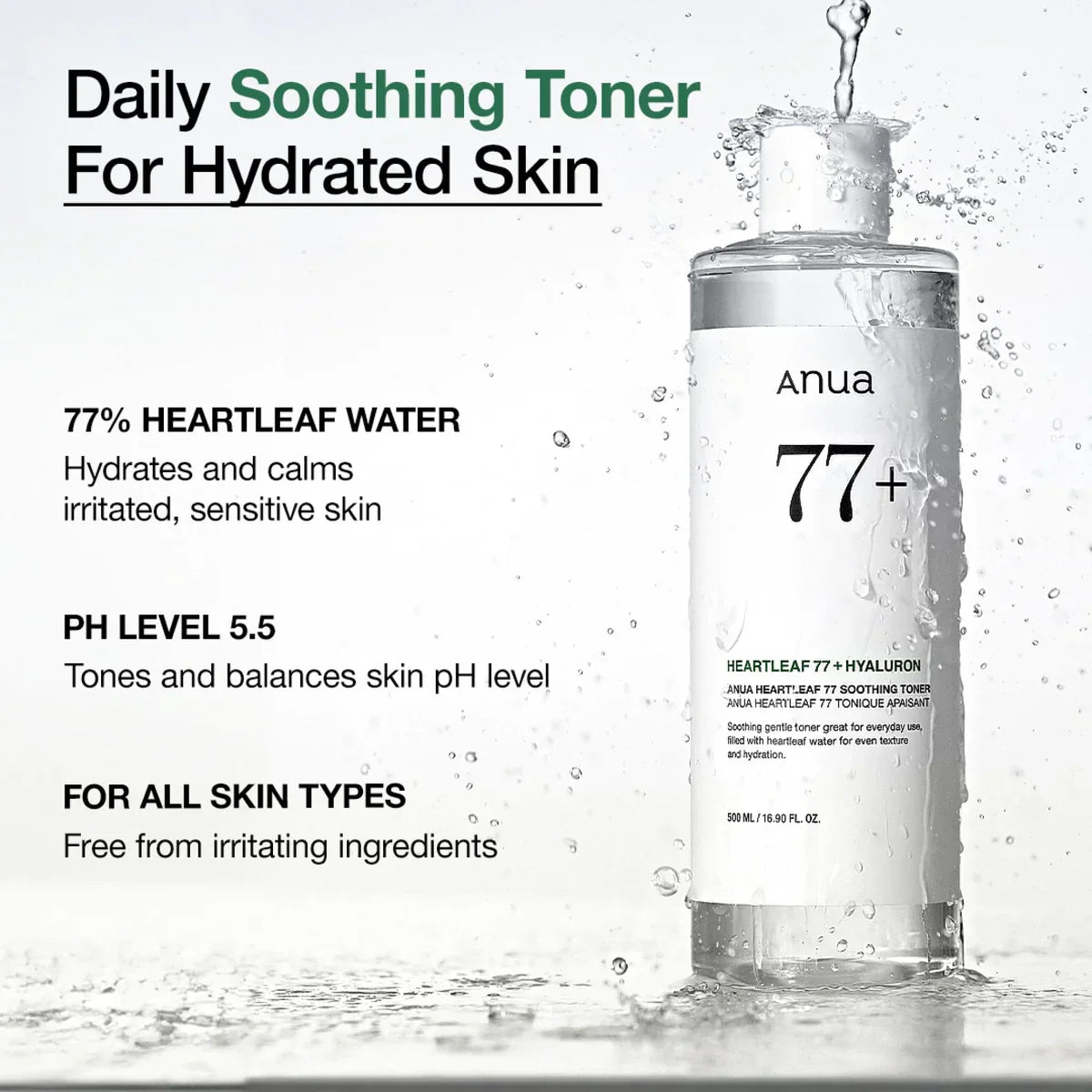ANUA Heartleaf 77 Soothing Toner - luut
