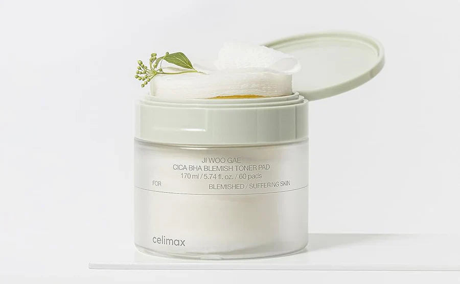 celimax Ji Woo Gae Cica BHA Blemish Toner Pad (60pads) - luut